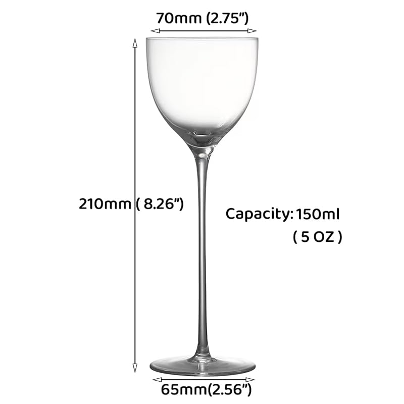 Clear 5oz Stemmed Cocktail Glasses, 6 Pieces O46799