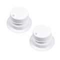 RV Plumbing Vent Caps 2 Pcs White Plastic Q148863
