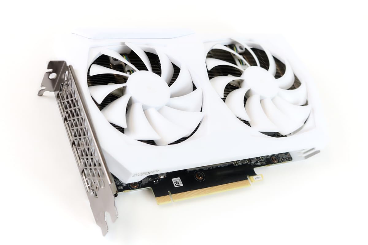 White 8GB GDDR6 256-bit PCIE 4.0 Gaming Graphics Card K788