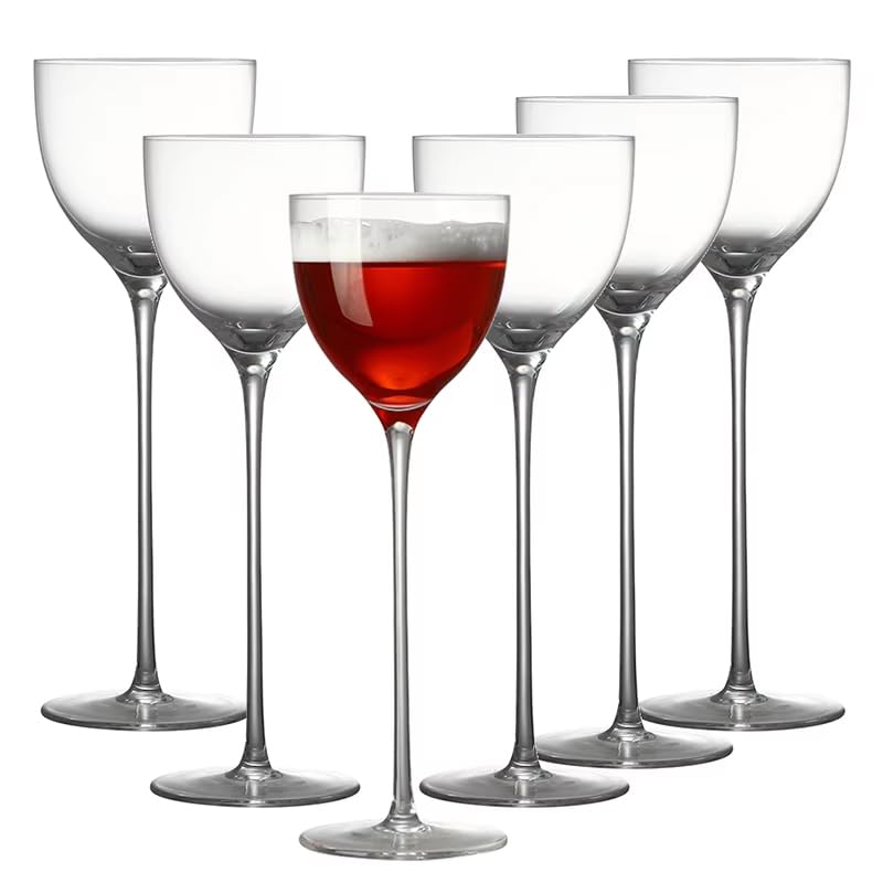 Clear 5oz Stemmed Cocktail Glasses, 6 Pieces O46799