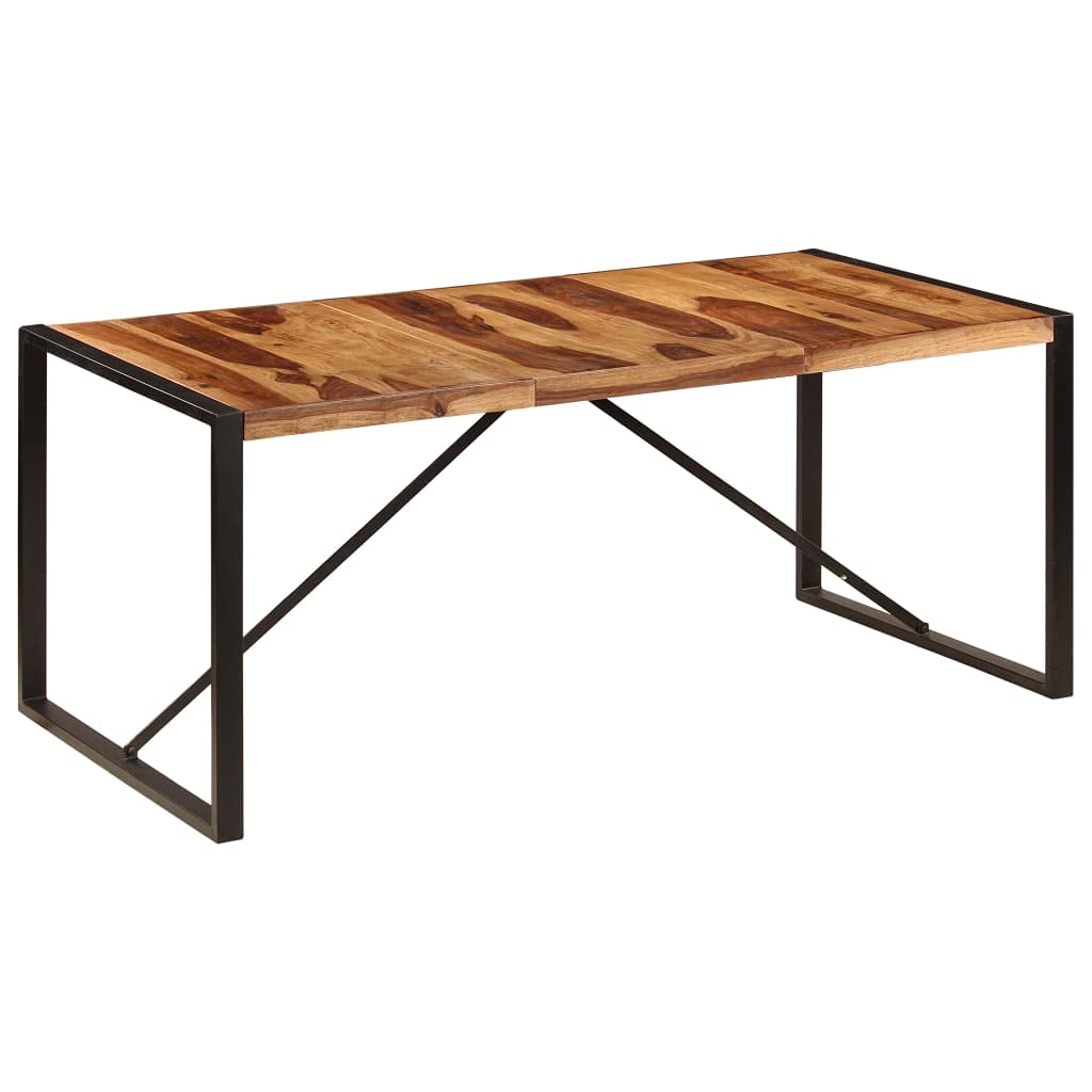 Square 70.9"x35.4"x29.5" Solid Sheesham Wood Dining Table P9393