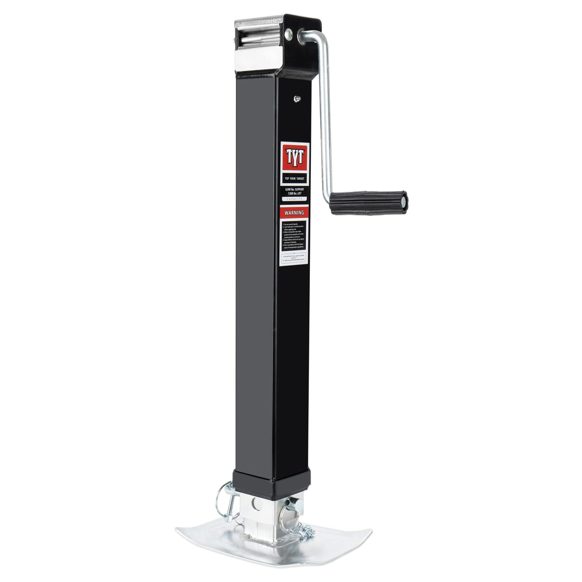 8000lbs 15 Inches Lift Square Trailer Jack with Drop Leg X779