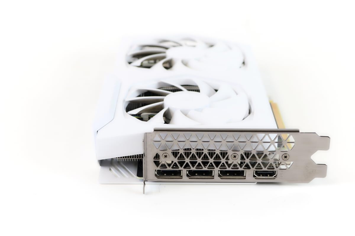 White 8GB GDDR6 256-bit PCIE 4.0 Gaming Graphics Card K788