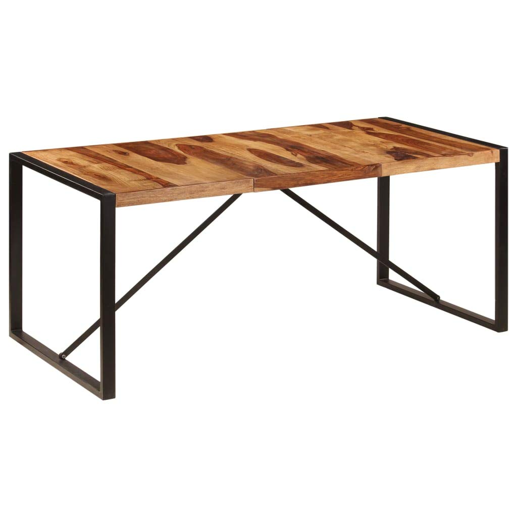 Square 70.9"x35.4"x29.5" Solid Sheesham Wood Dining Table P9393