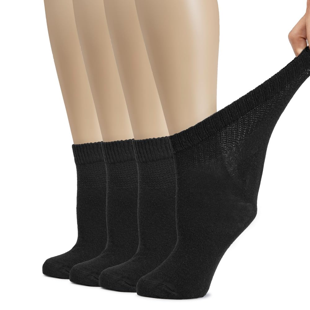 Cotton Ankle Socks Women 4-8 Pairs Z858