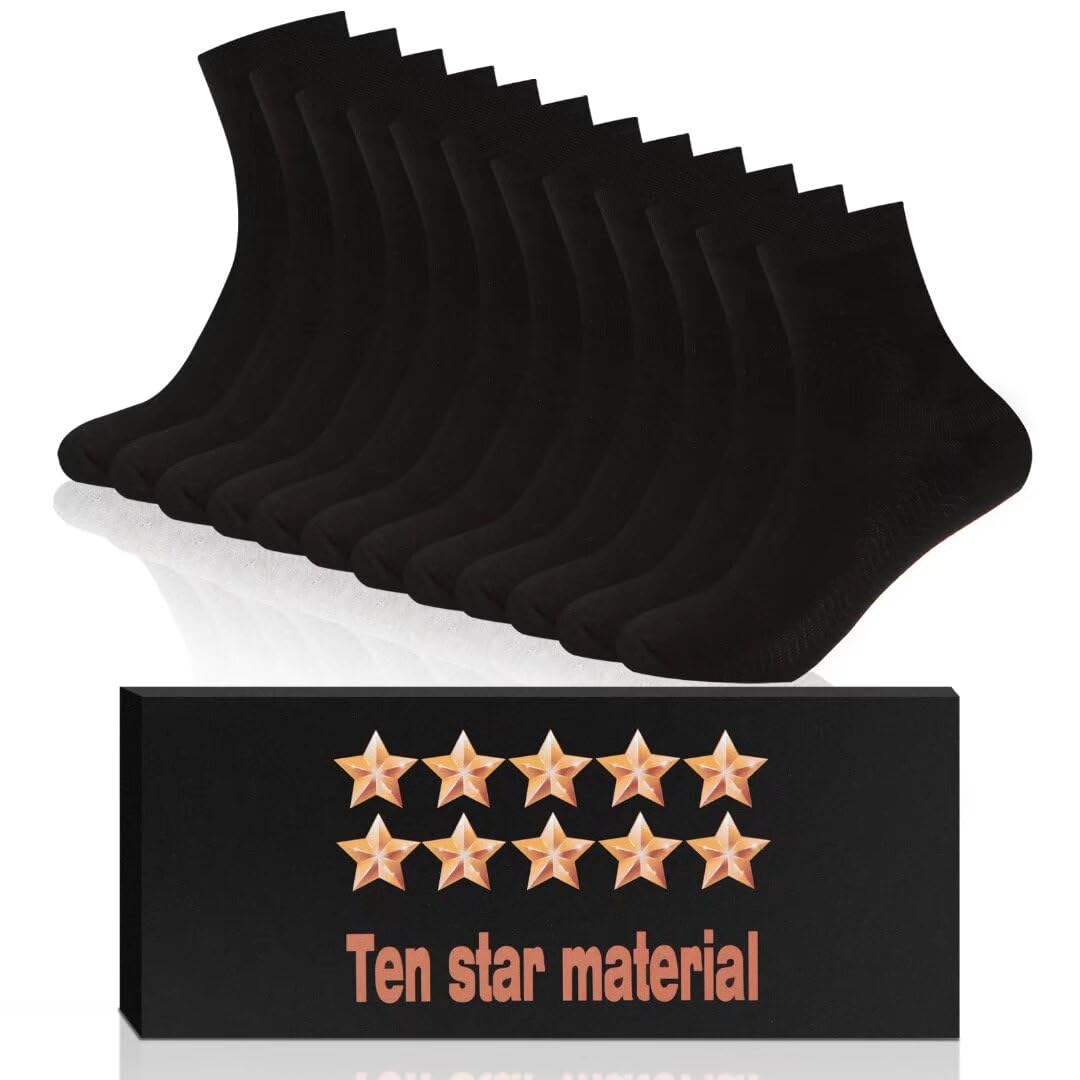 Bamboo Low Quarter Thin Ankle Socks 6 Pairs S46345