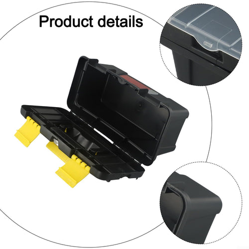10 Inch Two-Layer Plastic Toolbox with Metal Hinges and Latching Lid Y4479