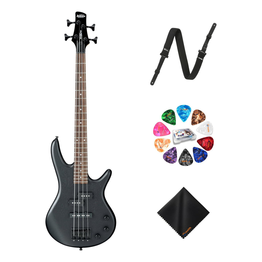 4-String Bass Weathered Black Okoume Body X982