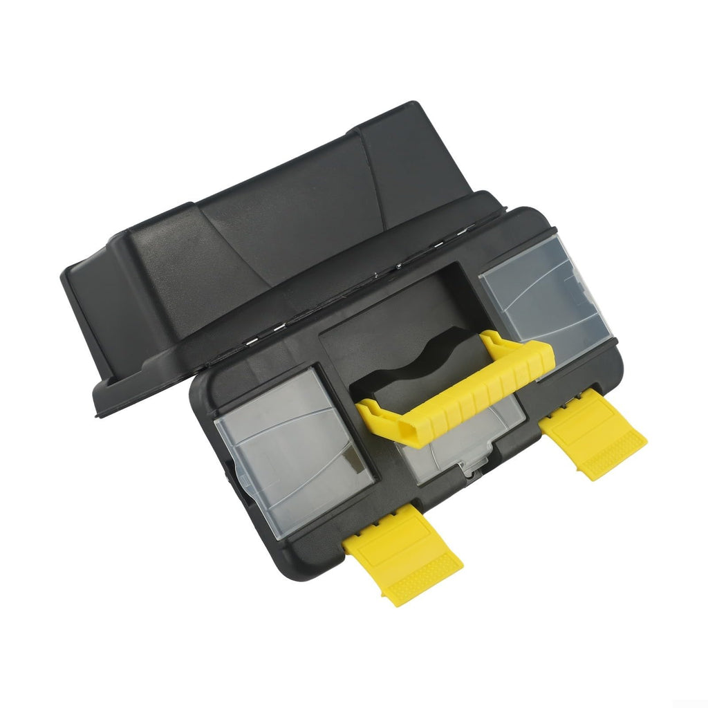 10 Inch Two-Layer Plastic Toolbox with Metal Hinges and Latching Lid Y4479