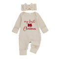 Baby Girl Long Sleeve Jumpsuit with Headband O527