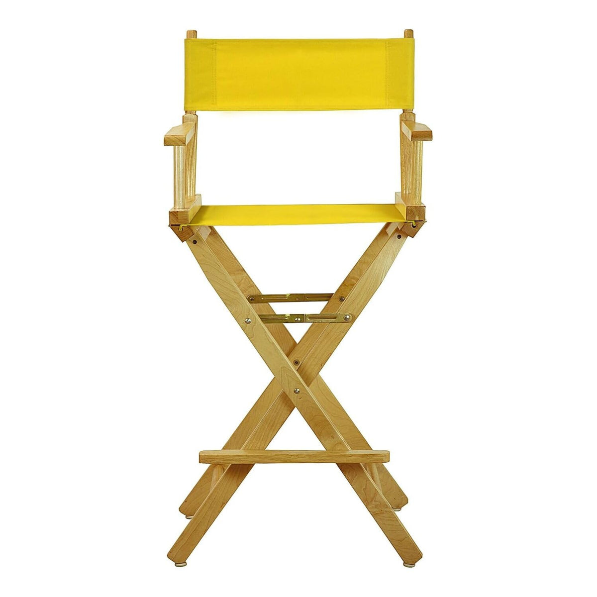 Director's Chair with Armrests Foldable Lightweight 30-Inch Natural Frame Q355
