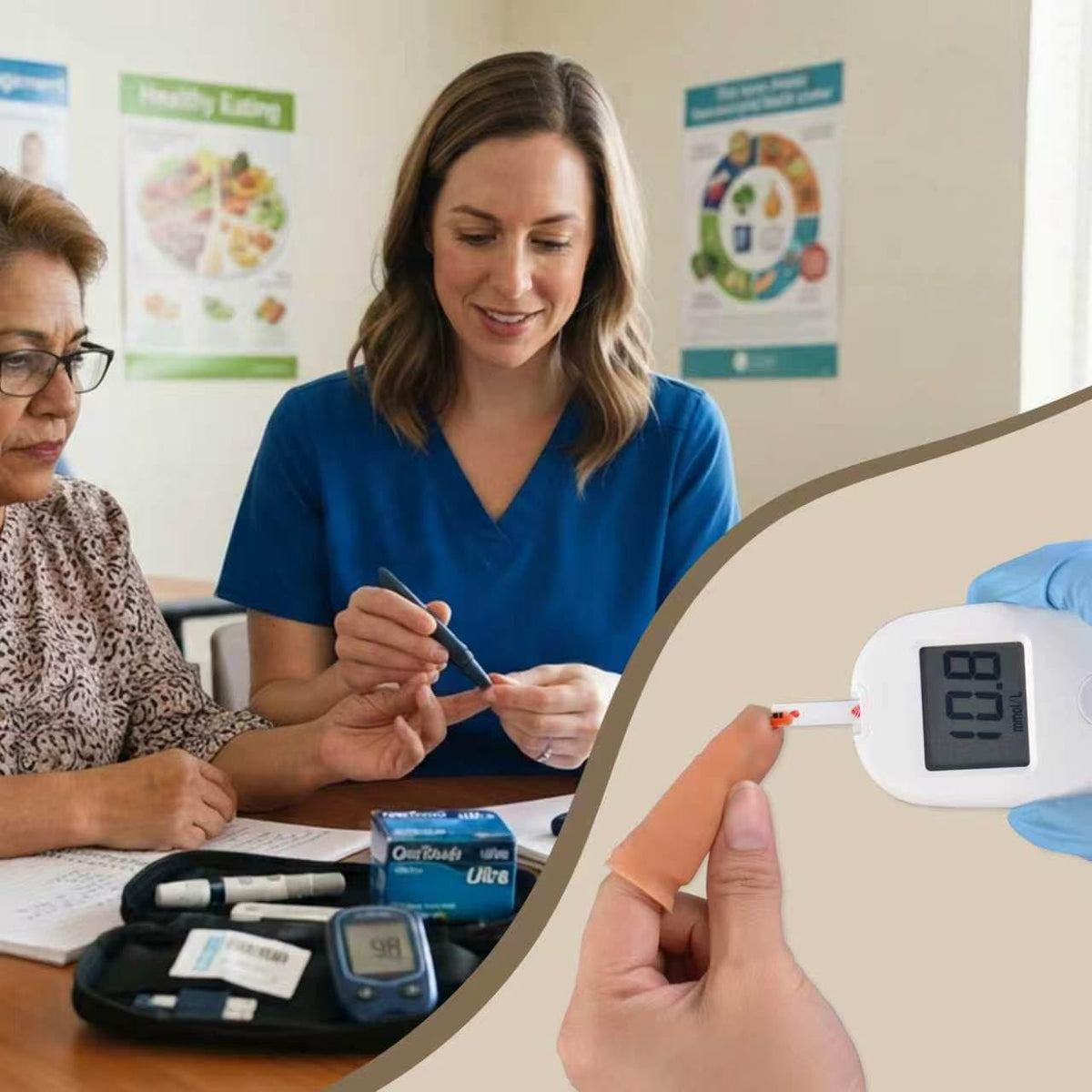 Simulated Blood Glucose Test Trainer Kit N408