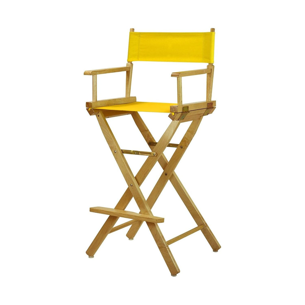 Director's Chair with Armrests Foldable Lightweight 30-Inch Natural Frame Q355