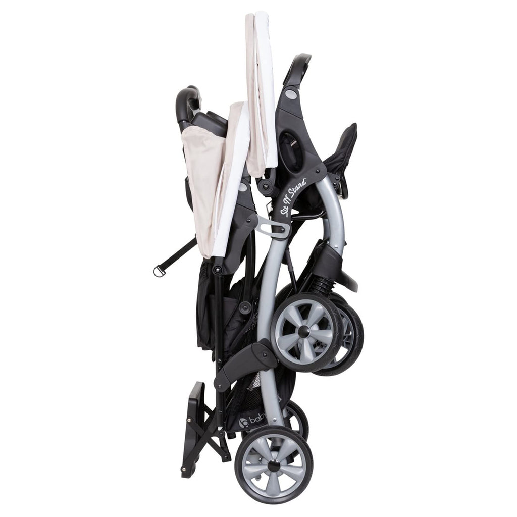 Khaki 3 Pc Double Stroller & 2 Car Seats N47776