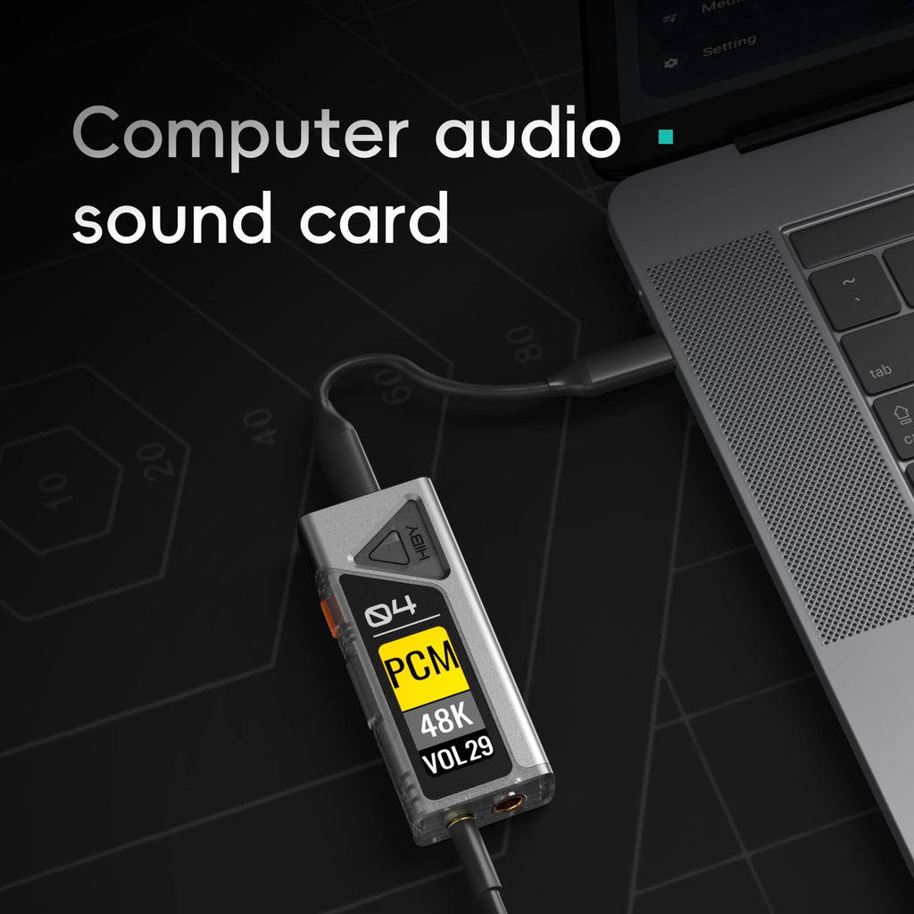 USB DAC MQA Dongle 3.5mm SE + 4.4mm BAL Portable DAC Amp N15194