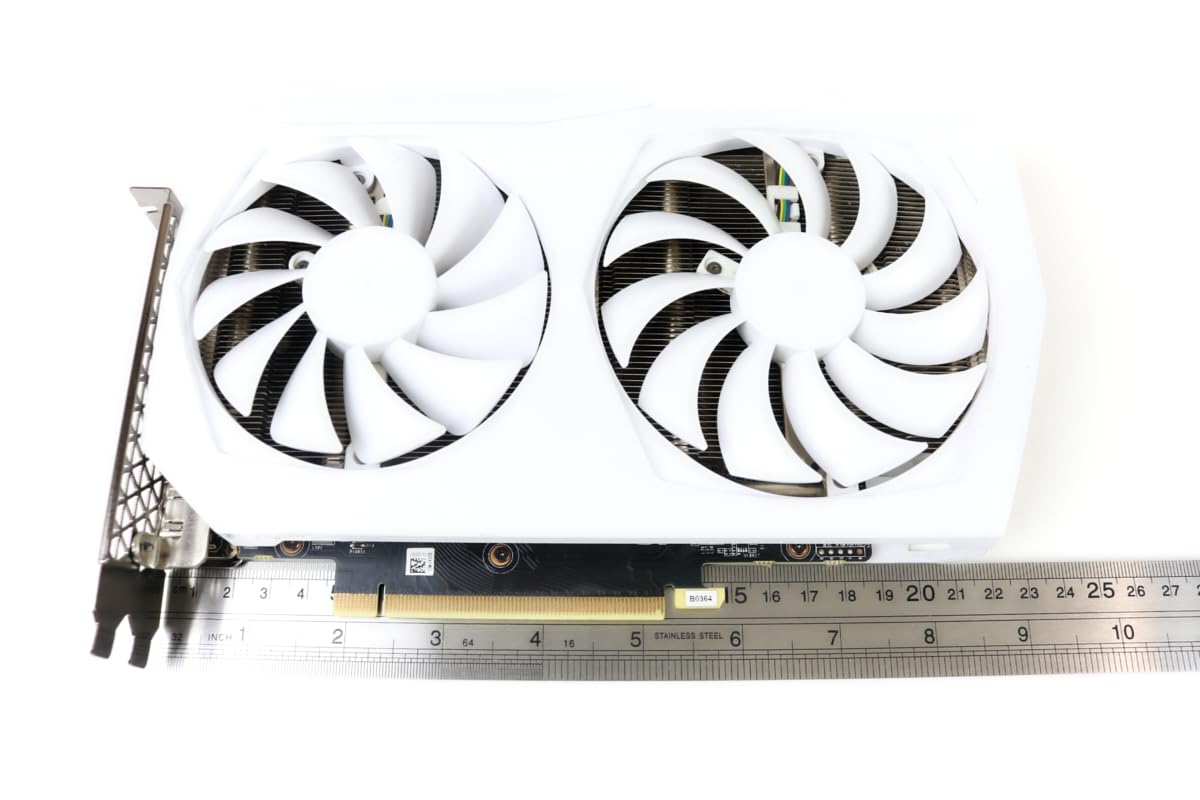 White 8GB GDDR6 256-bit PCIE 4.0 Gaming Graphics Card K788