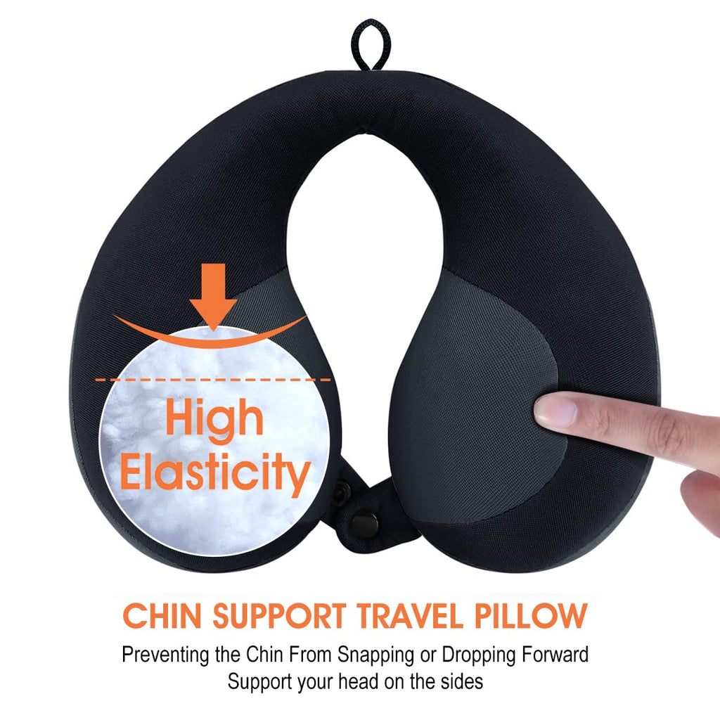Kids Travel Neck Pillow Black P565