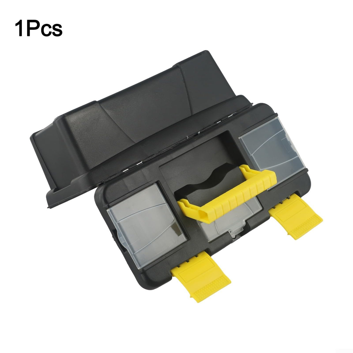 10 Inch Two-Layer Plastic Toolbox with Metal Hinges and Latching Lid Y4479