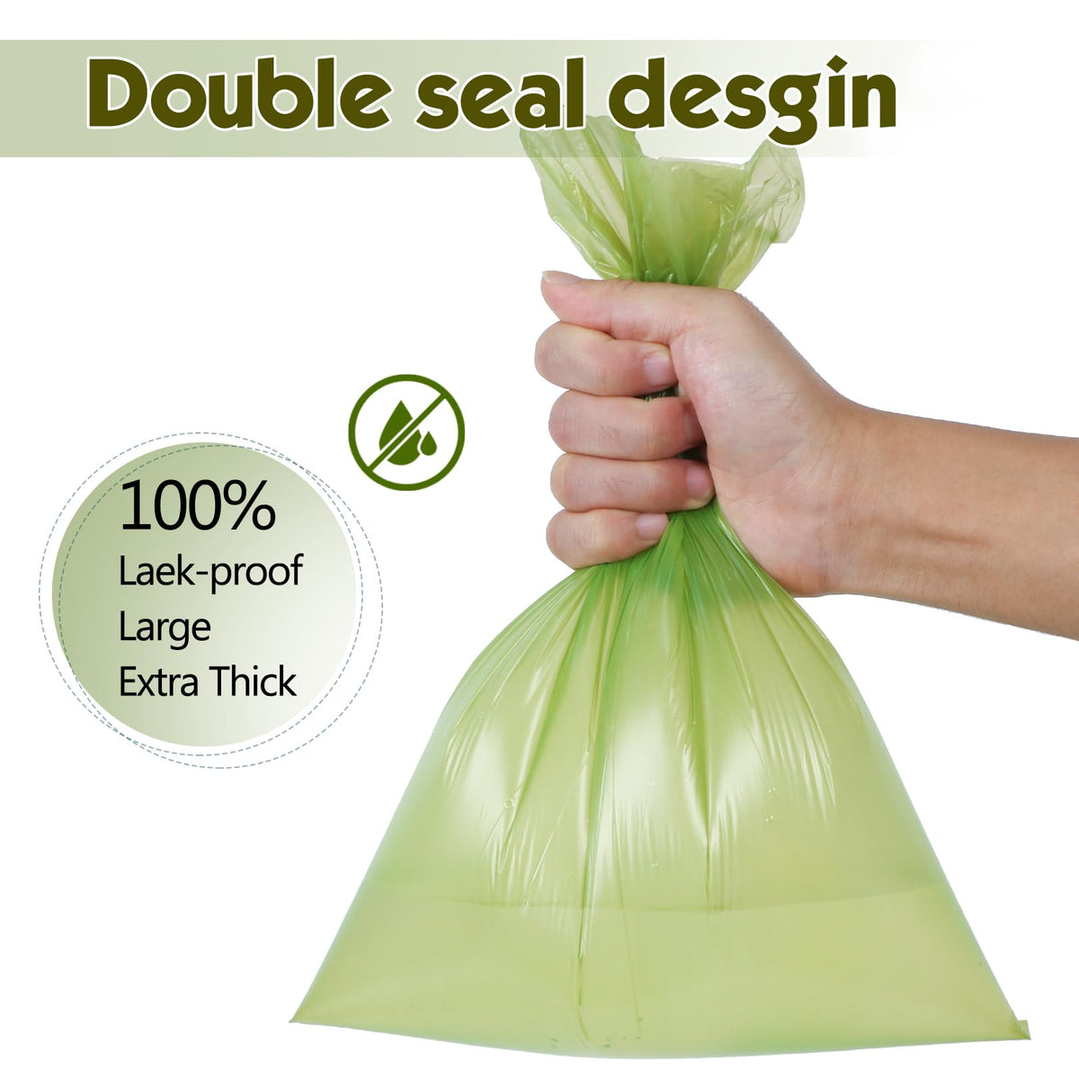 Extra Thick Leak Proof Unscented Dog Poop Bags 300 Count Z50188