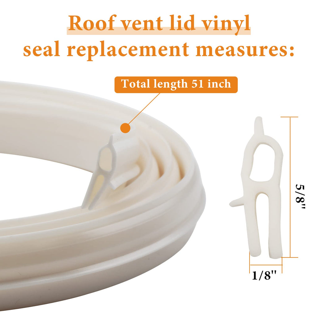 RV Roof Vent Vinyl Seal 2 Pack I251