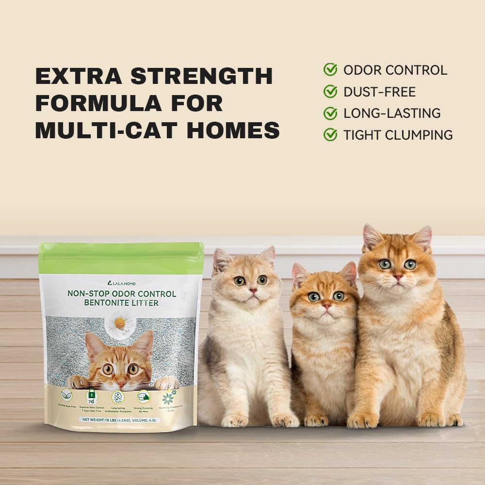 Sodium Bentonite Clumping Cat Litter 10 lb B791397