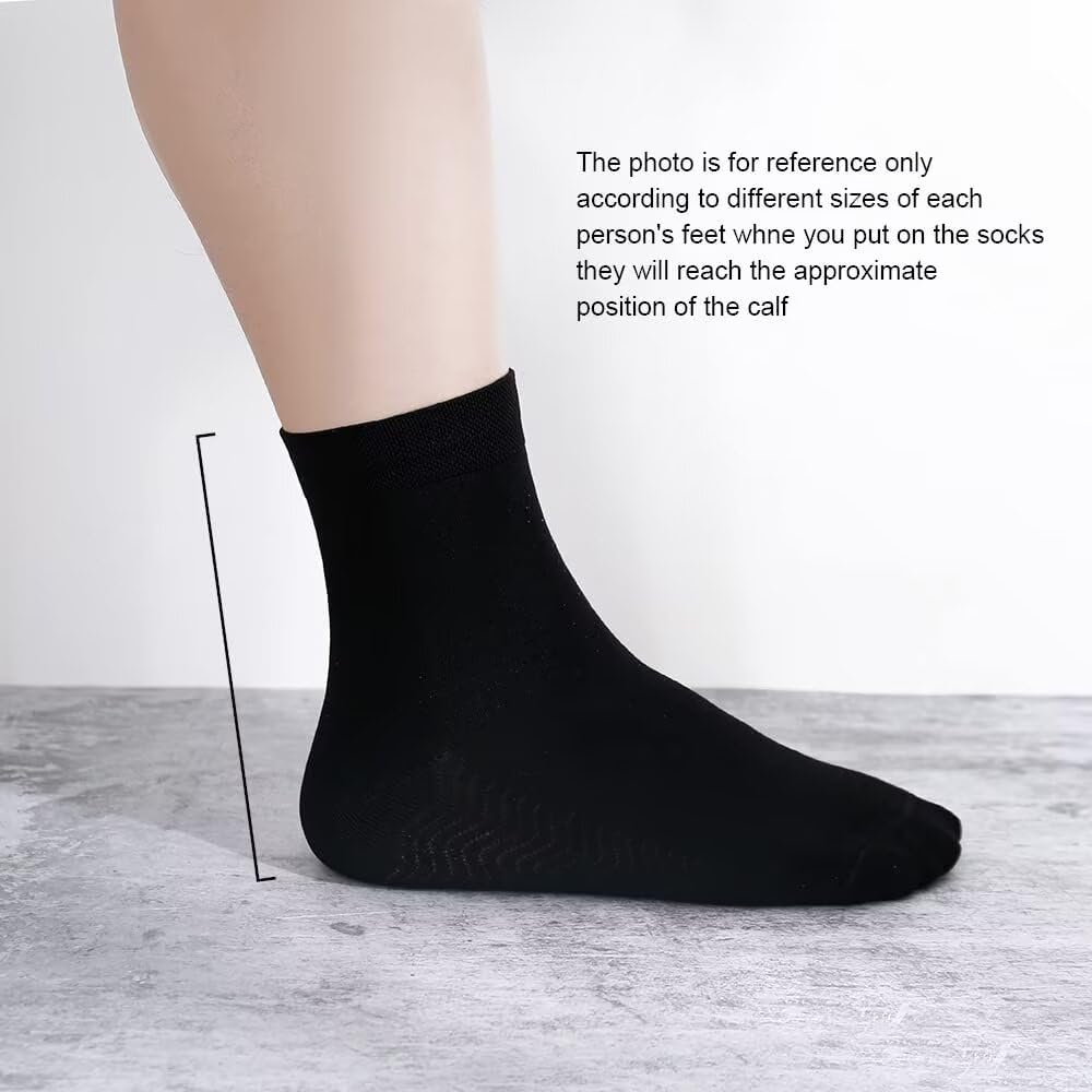 Bamboo Low Quarter Thin Ankle Socks 6 Pairs S46345