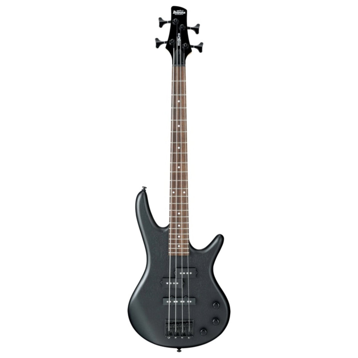 Weathered Black Electric Bass Guitar F1649