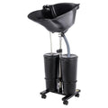 Portable Shampoo Basin with 2 Buckets and Electric Pump V41305