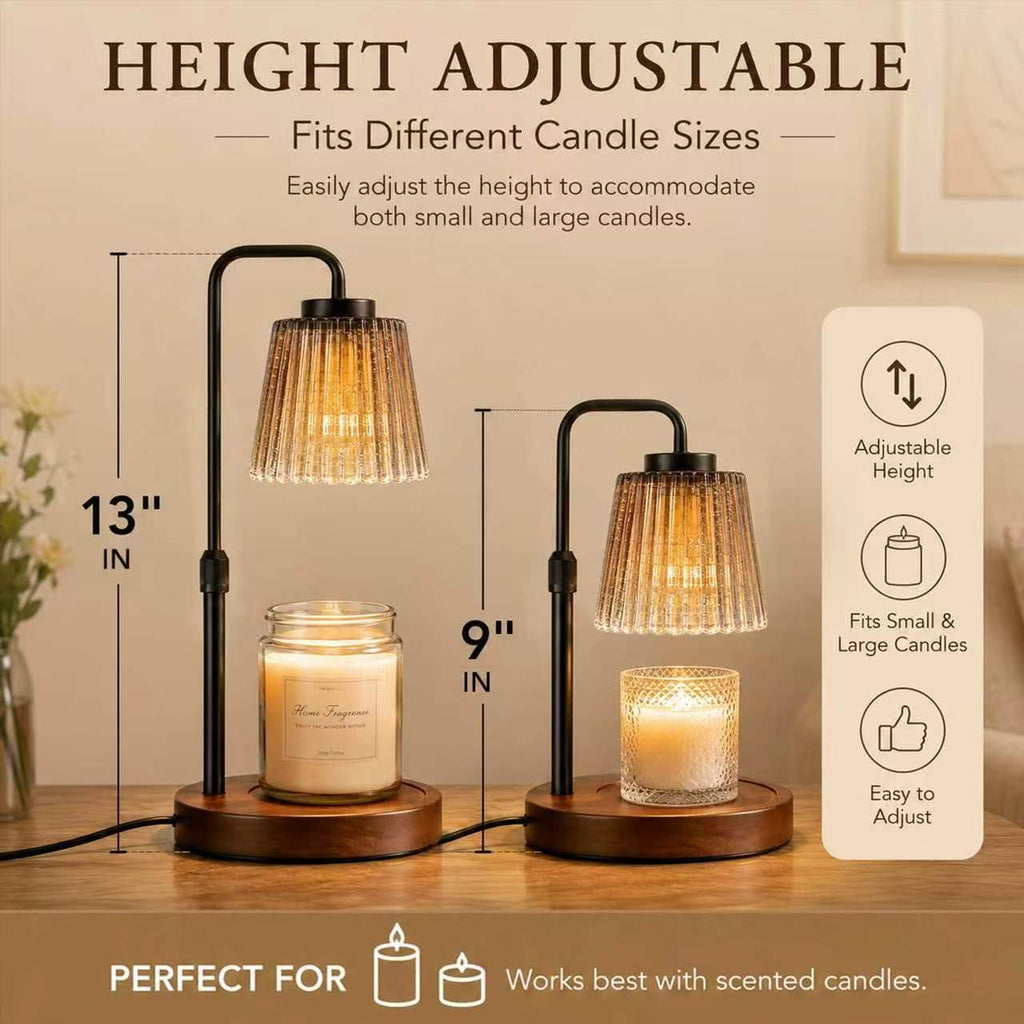 Adjustable Dimmable Electric Candle Warmer Lamp with Timer N901