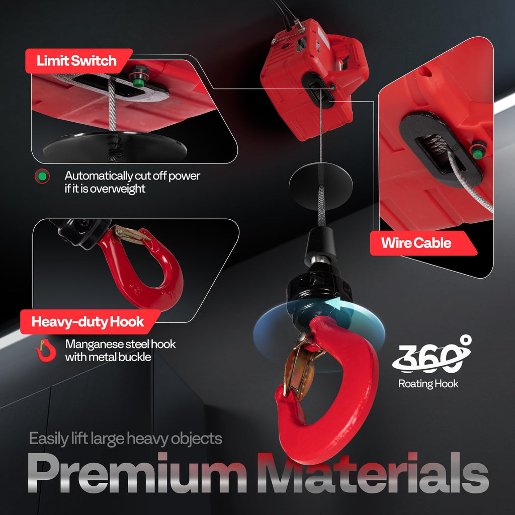 3in1 Electric Hoist Winch 1540lbs K215022