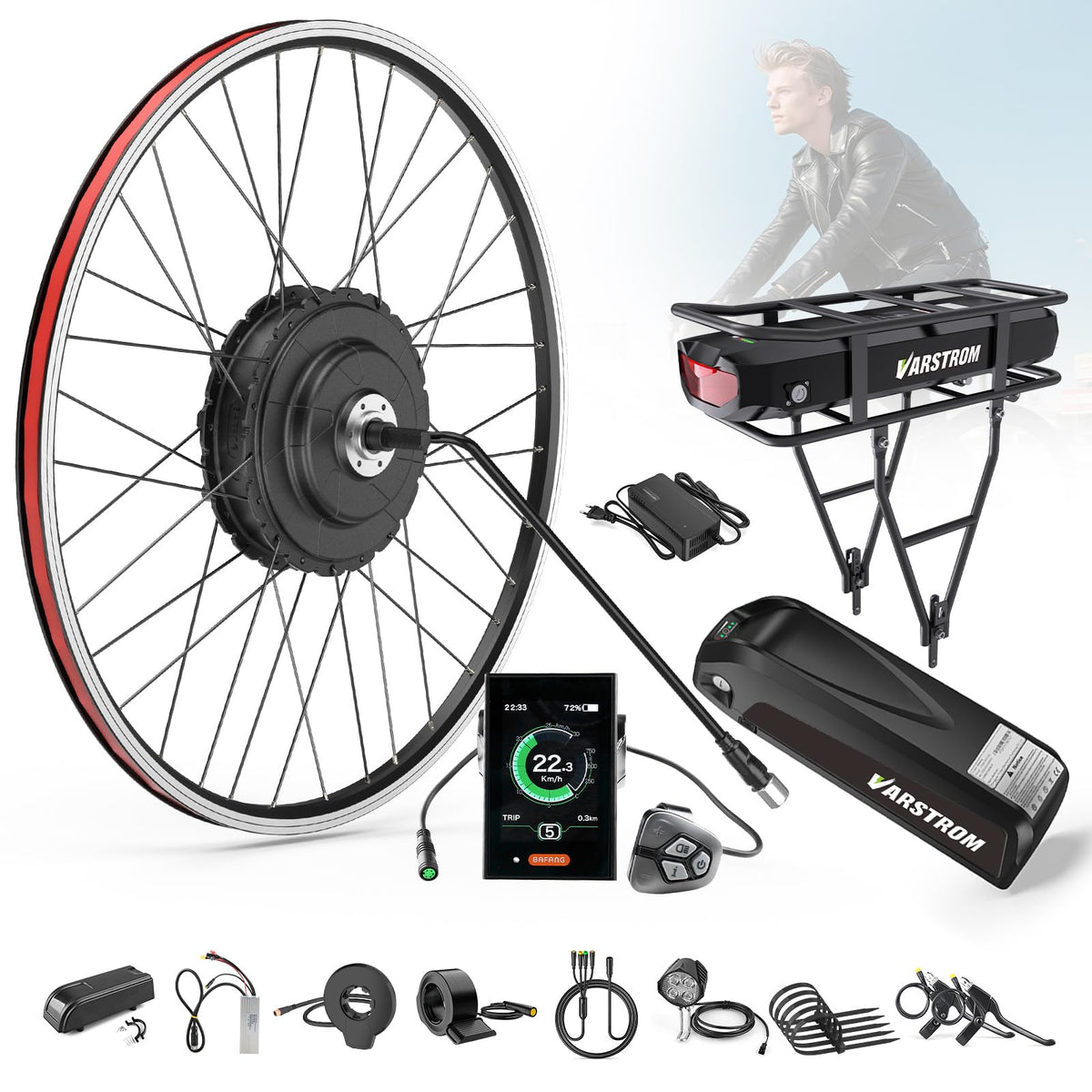 48V 750W Electric Bicycle Conversion Kit Rear Hub Motor Wheel J327787