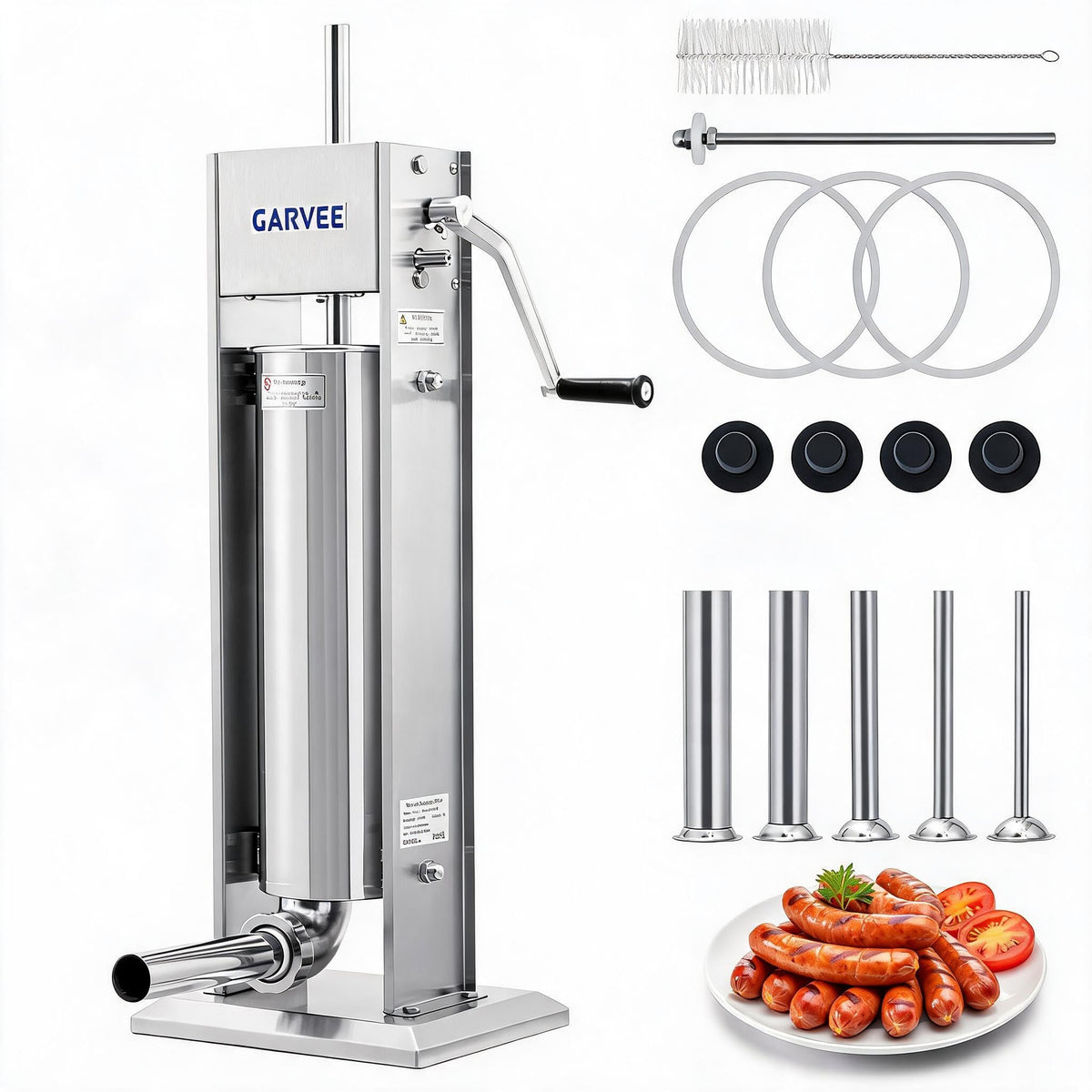 304 Stainless Steel Manual Vertical Sausage Stuffer C52159