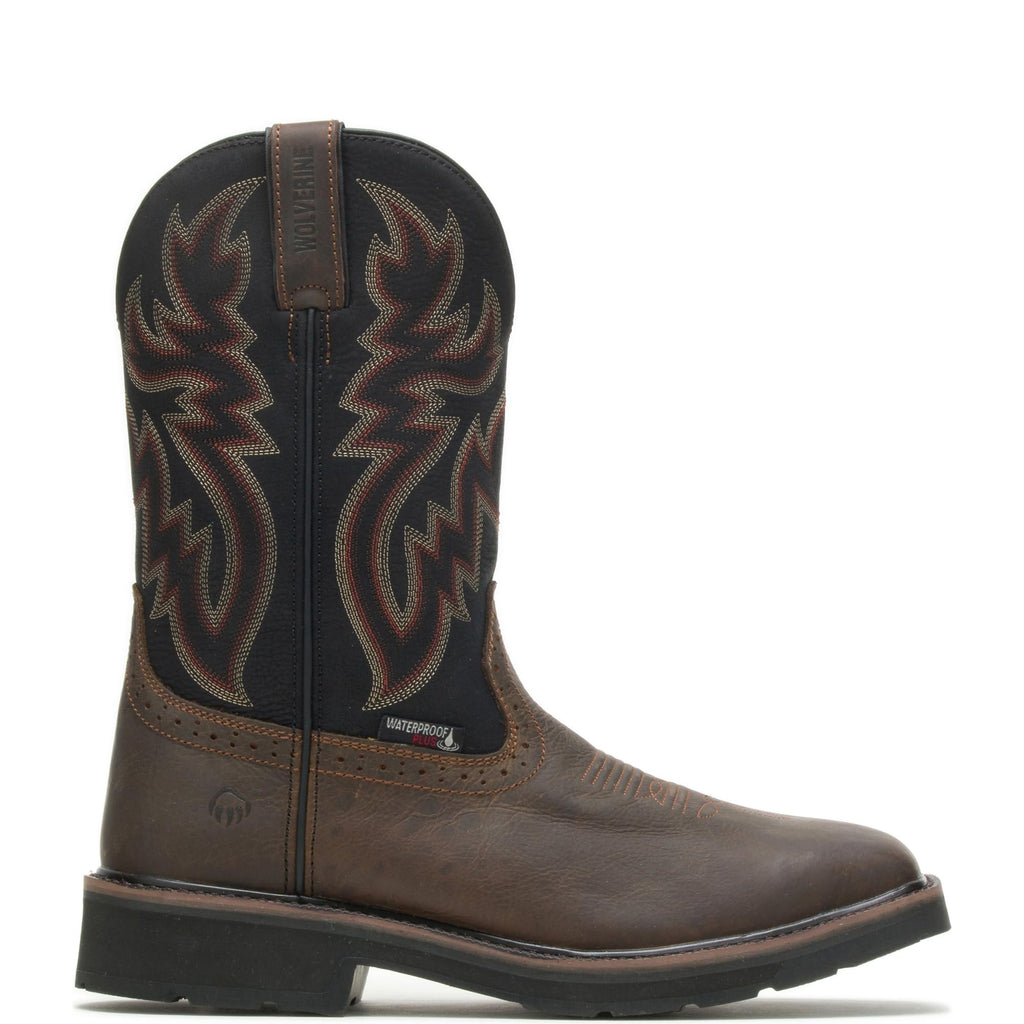 Waterproof Steel Toe Square Toe 10in Wellington Work Boot H2080