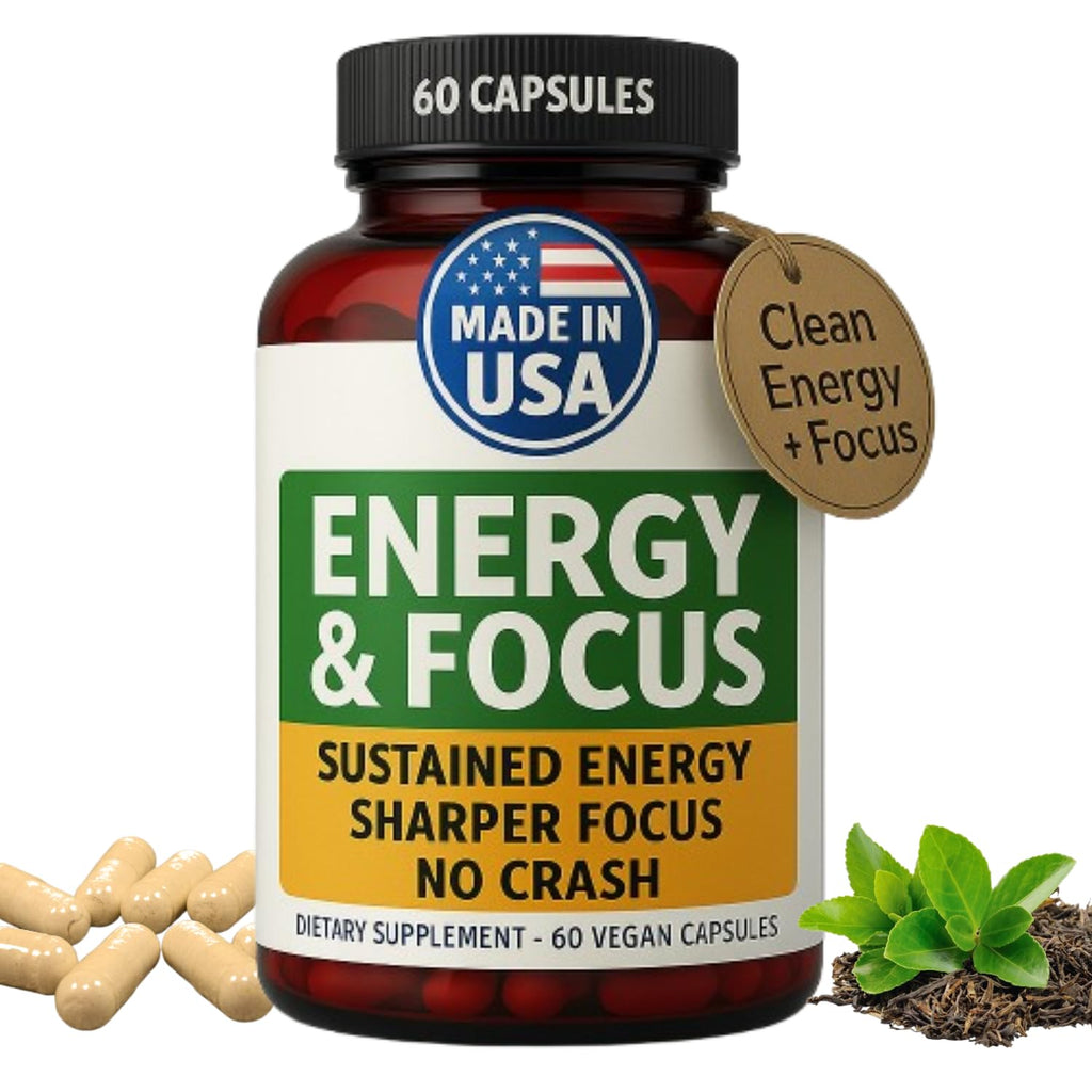 Vegan Non-GMO Energy & Focus Capsules H989282
