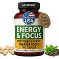 Vegan Non-GMO Energy & Focus Capsules H989282