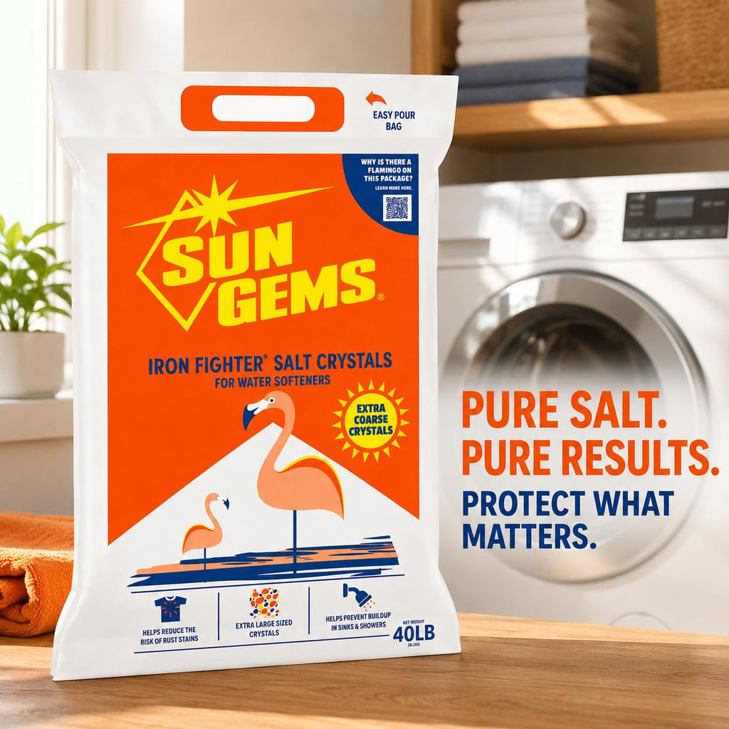 Water Softener Salt Crystals 40 lb Extra Coarse Y43768