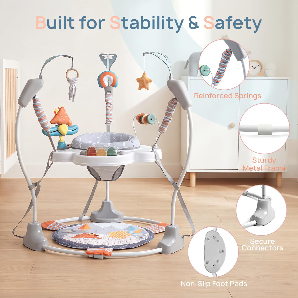 Baby Activity Center with Music, 3 Heights C872