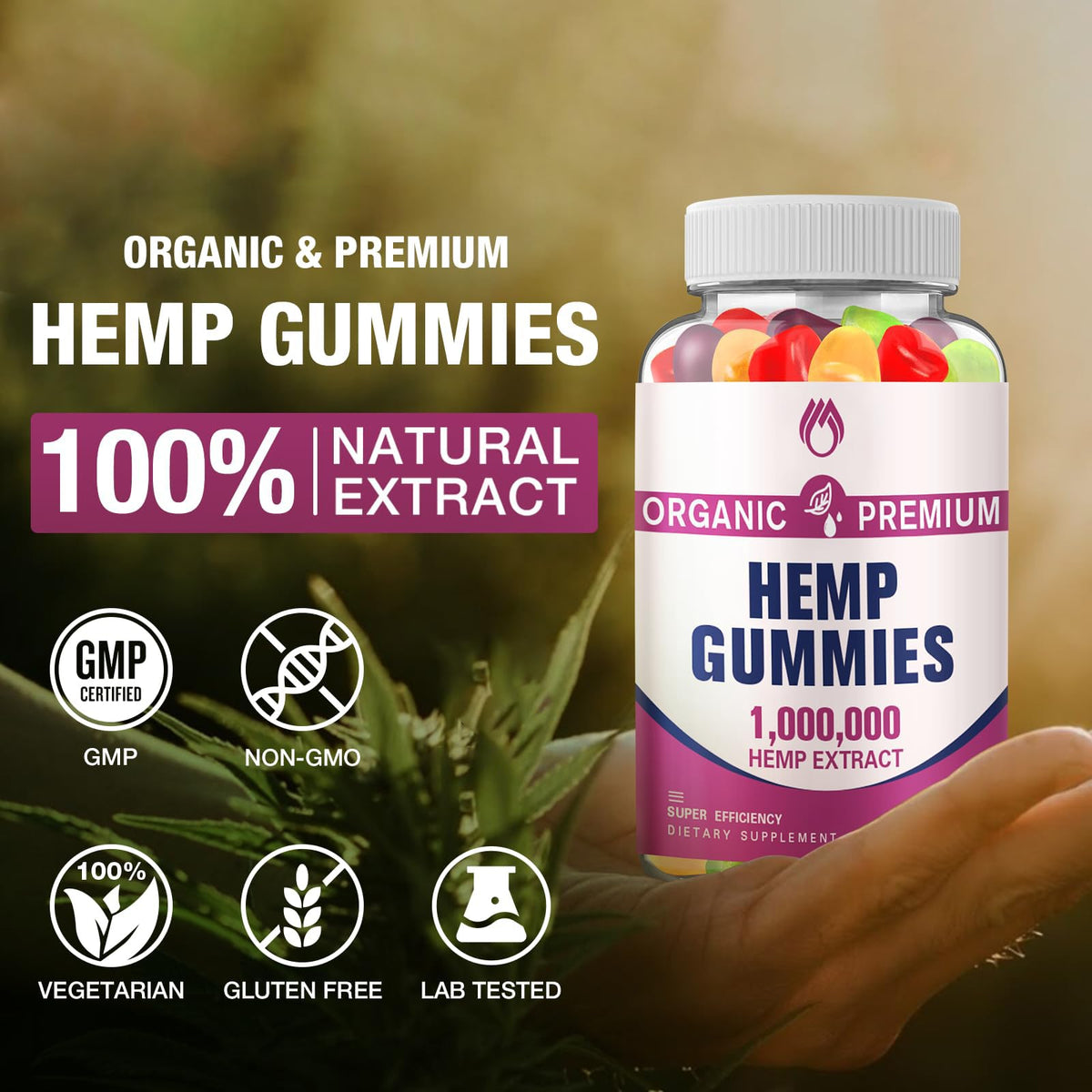 Hemp Gummies High Potency 2 Packs F24056