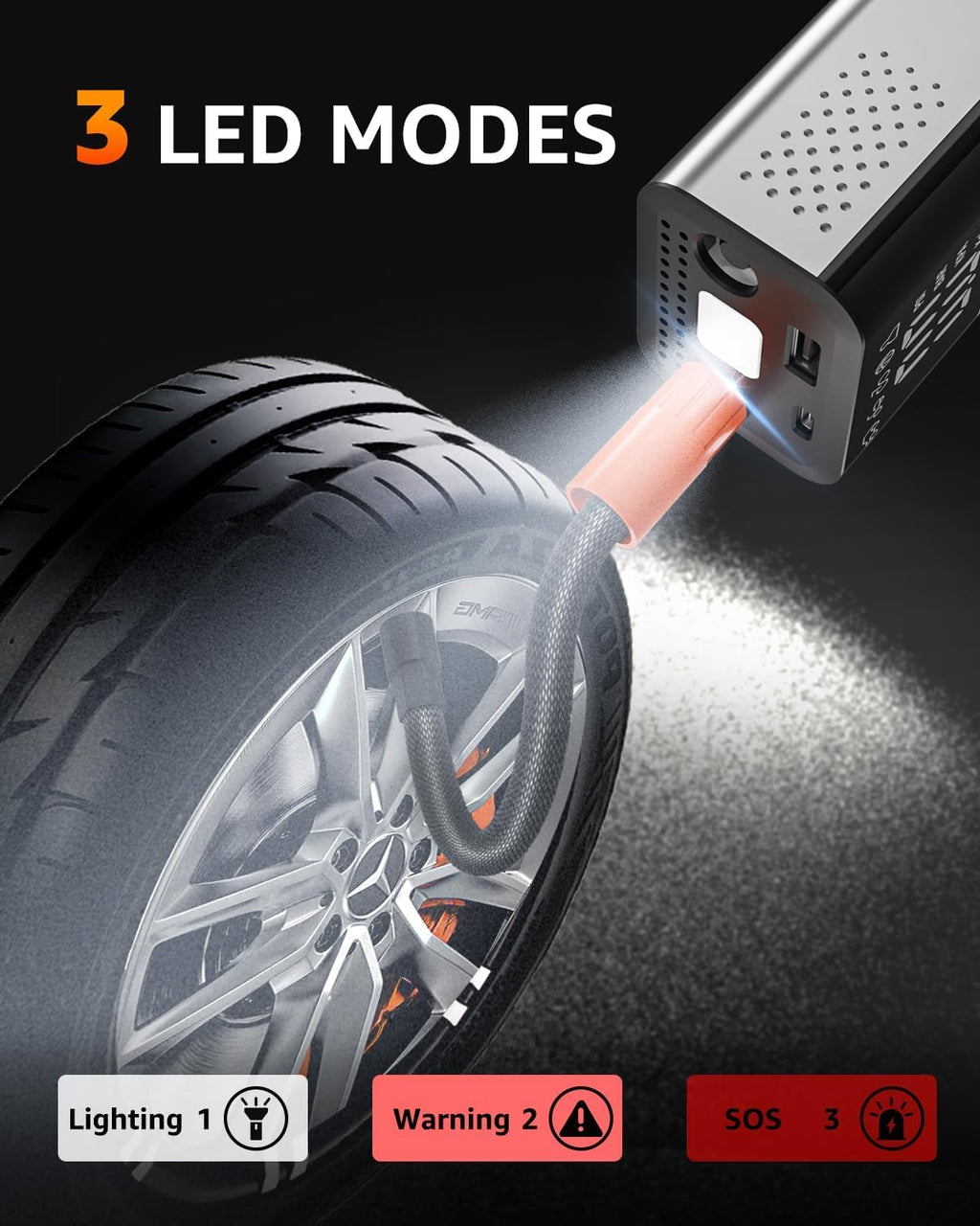 Portable Cordless Tire Inflator Air Compressor 150 PSI M729