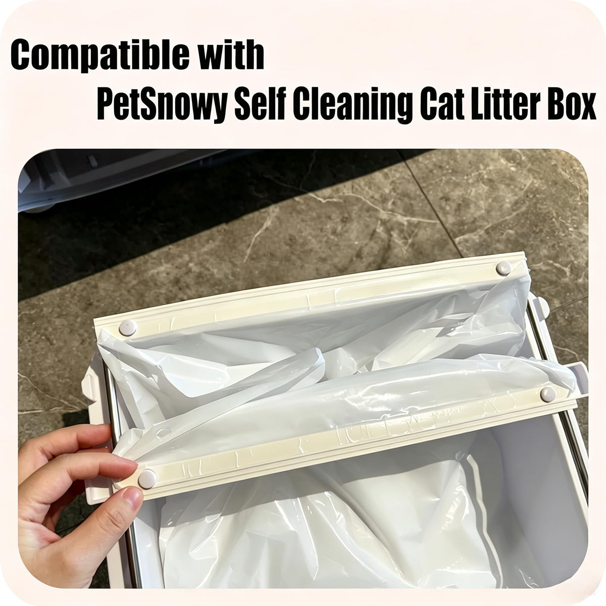 100 Pcs Cat Litter Box Liners U41460