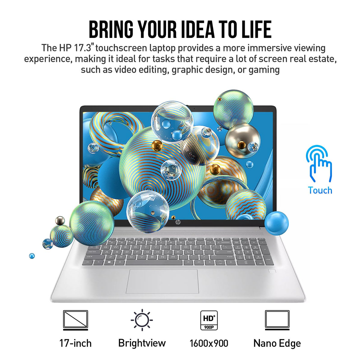 17.3 Inch Touchscreen Laptop Intel Core i7 16GB RAM 512GB SSD P580