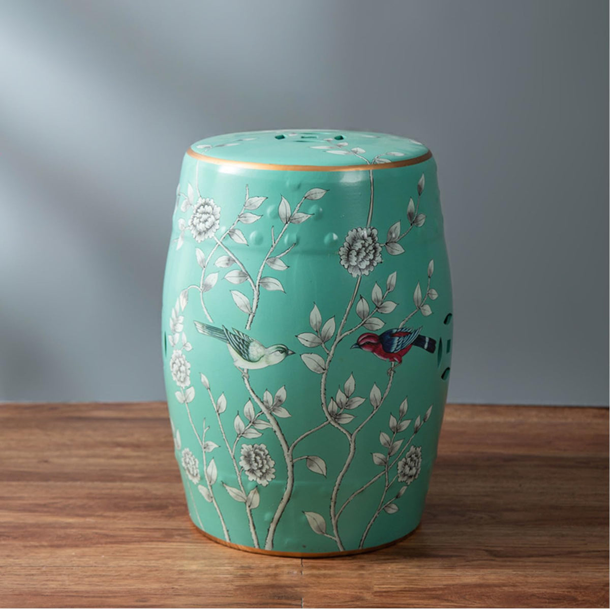 Glazed Ceramic Garden Stool V766170