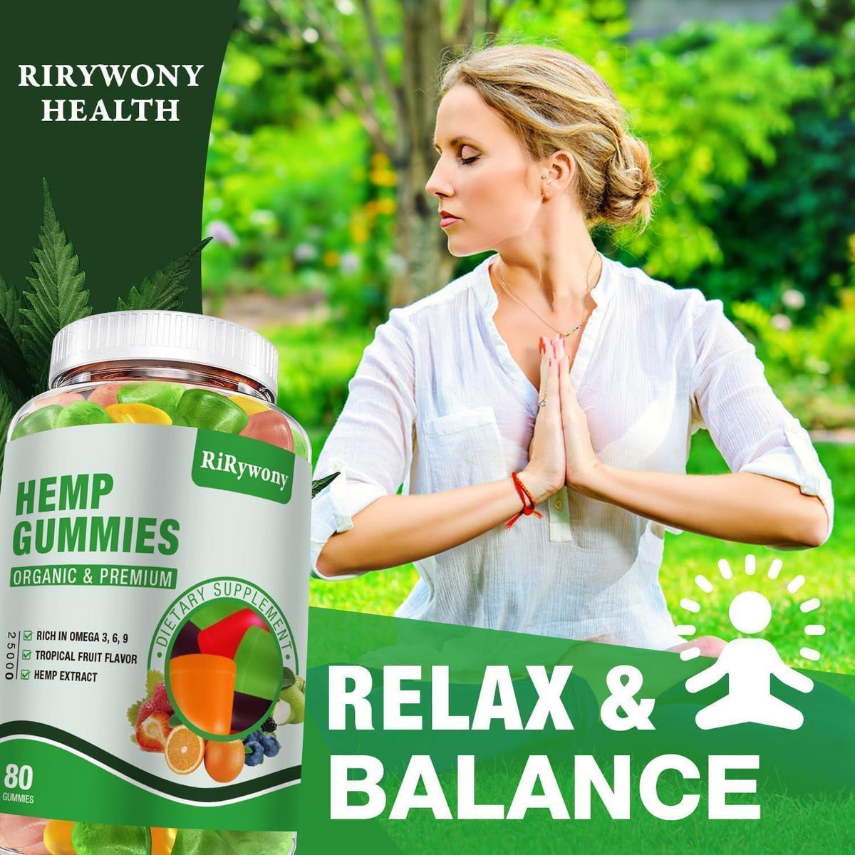 Hemp Gummies 3 Packs 240 Counts P9187