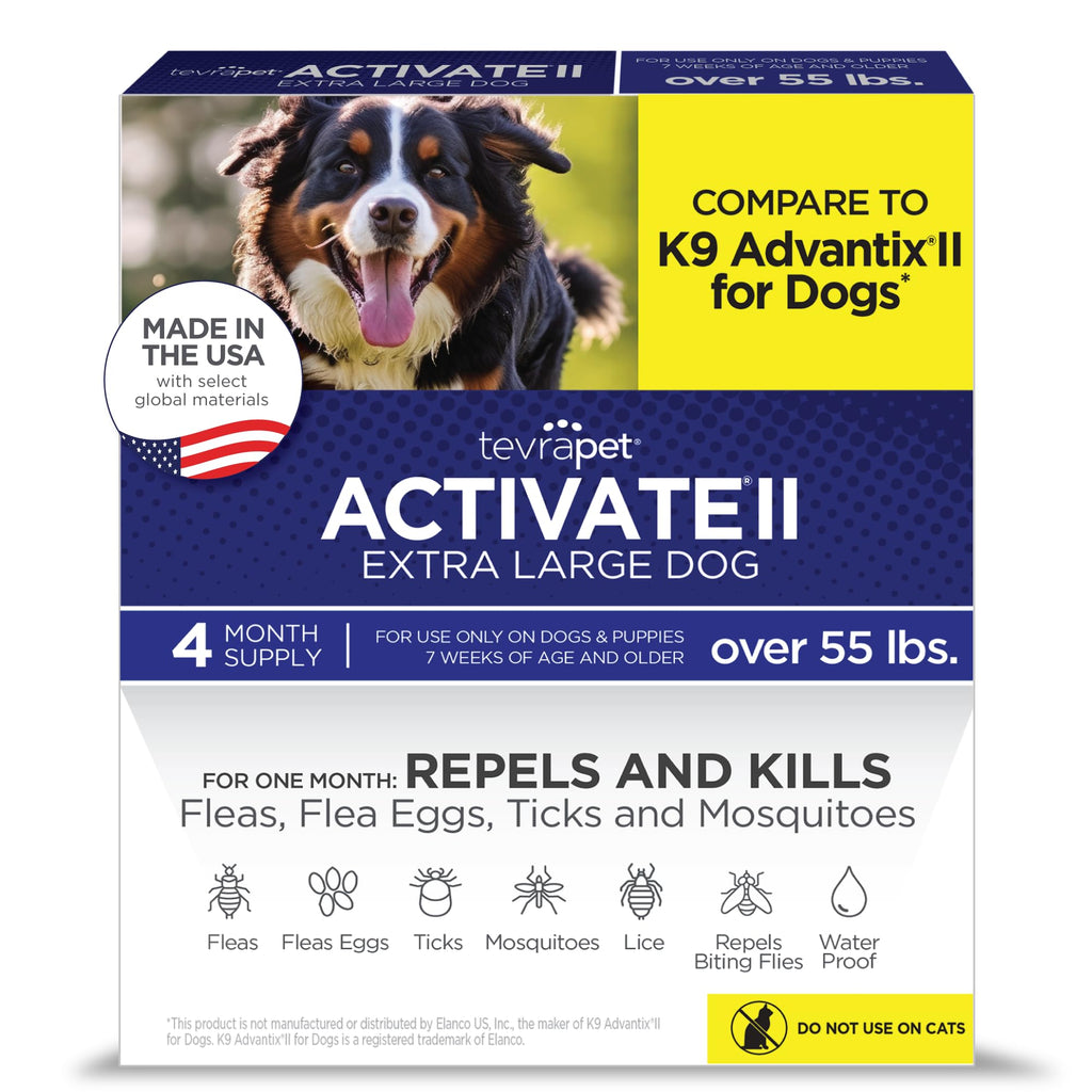 Flea and Tick Prevention for Extra Large Dogs 55+ lbs U5644