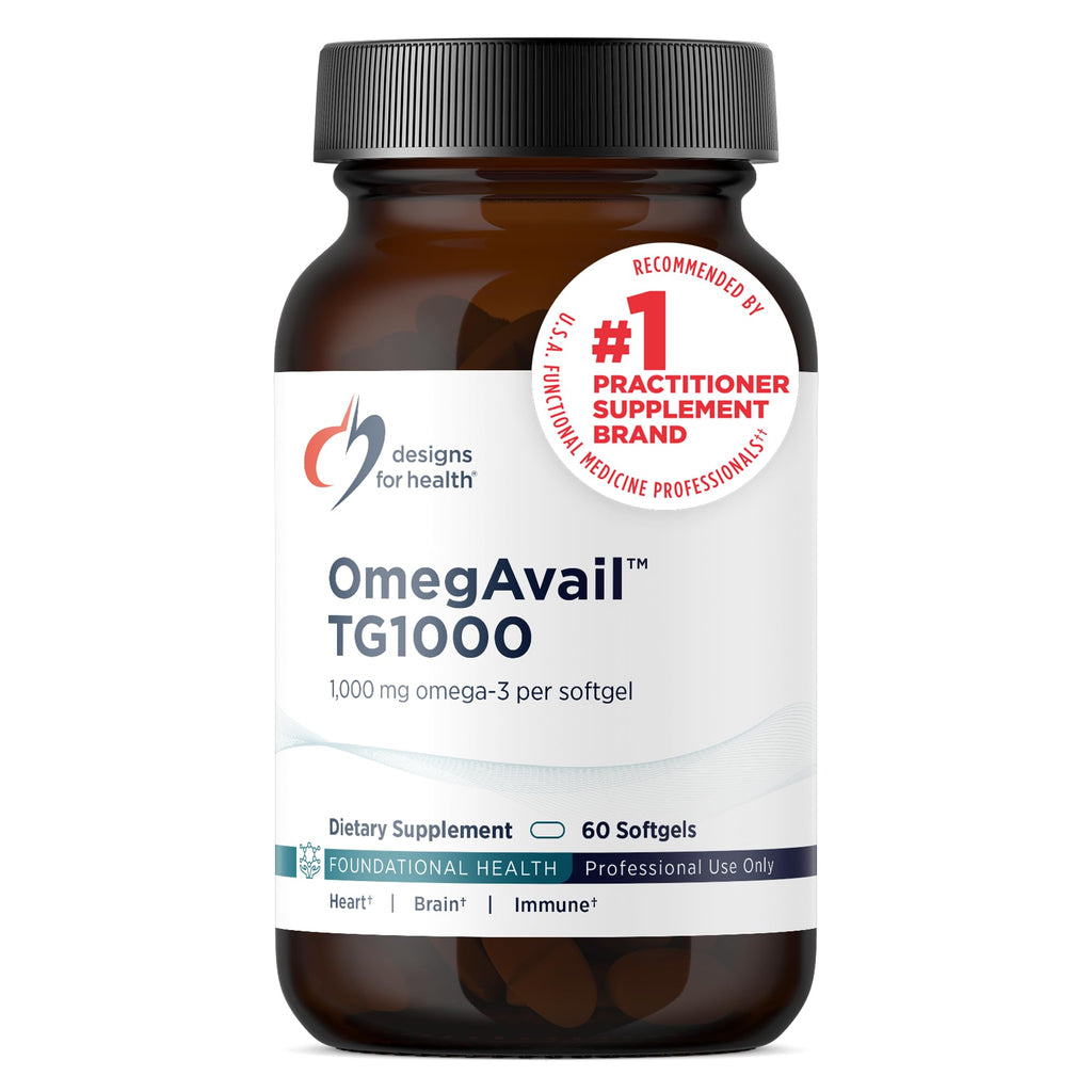 1000mg Omega-3 Fish Oil Softgels Lemon Flavor 60 Softgels S867809