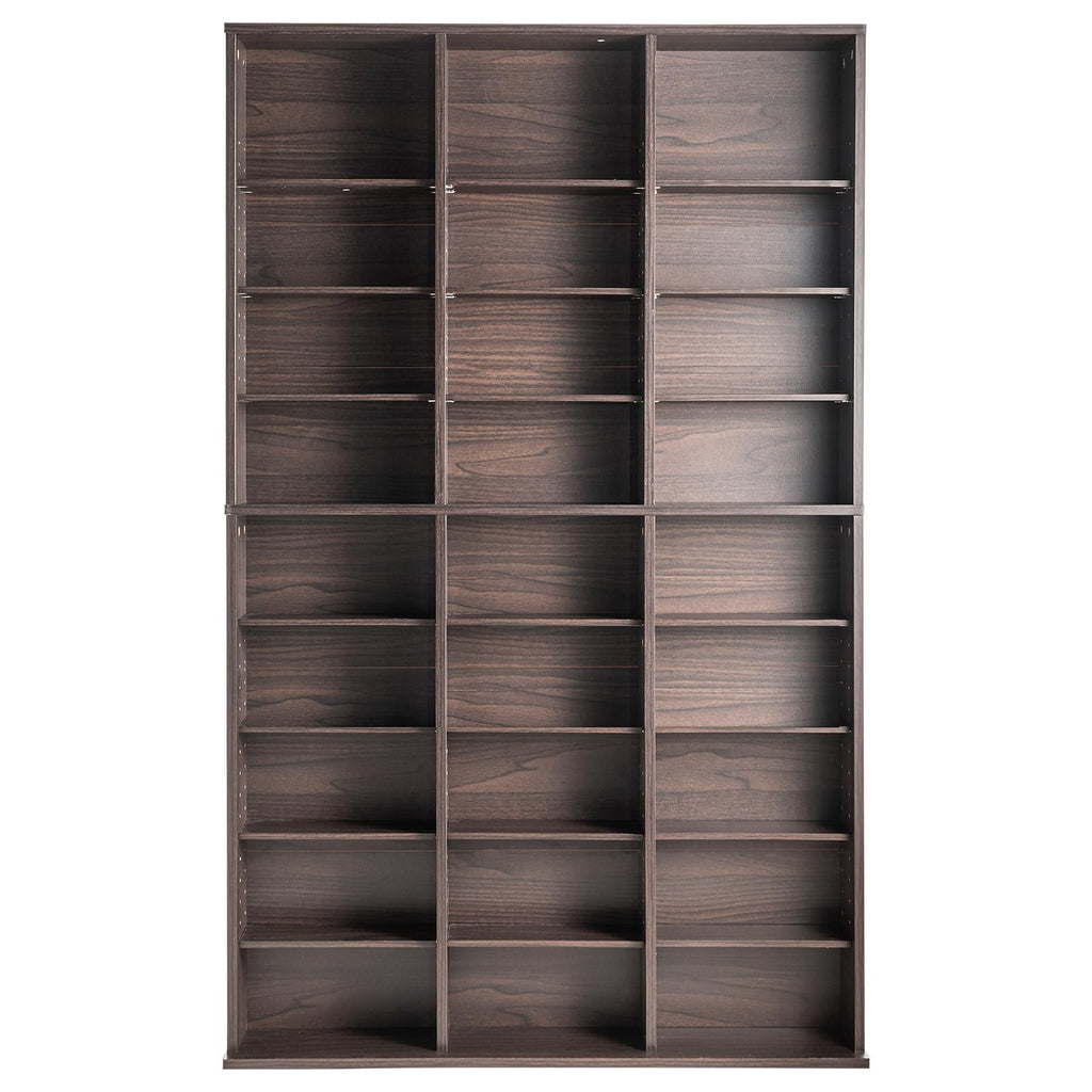 Espresso 9-Layer Media Storage Cabinet U25575