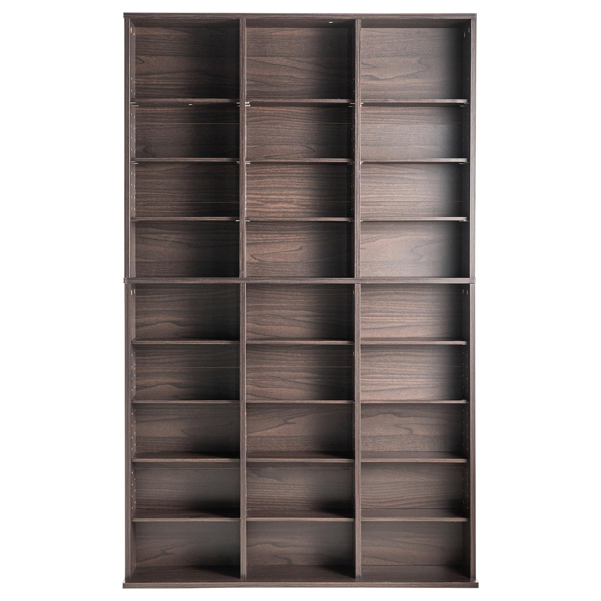 Espresso 9-Layer Media Storage Cabinet U25575