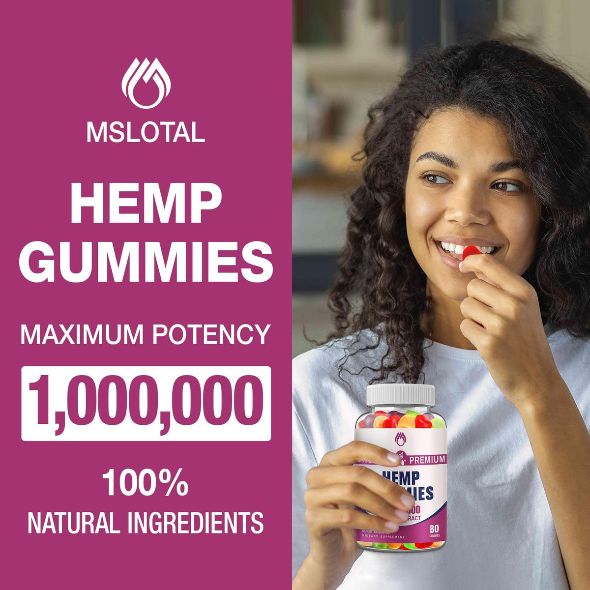Hemp Gummies High Potency 2 Packs F24056