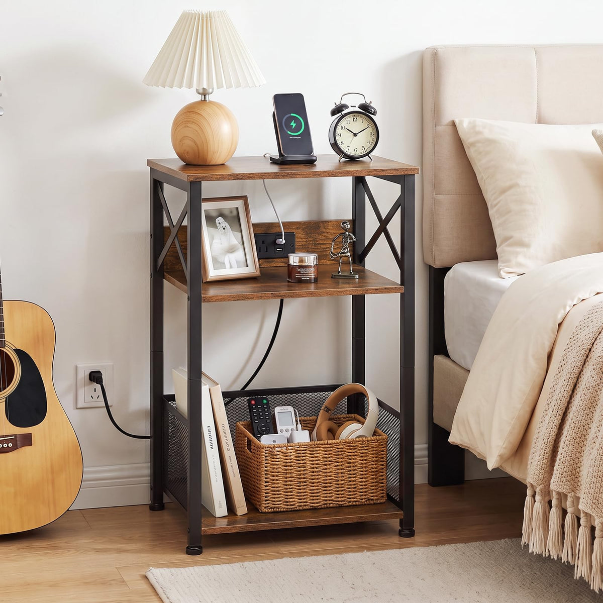 Record Player Stand with Charging Station J10413