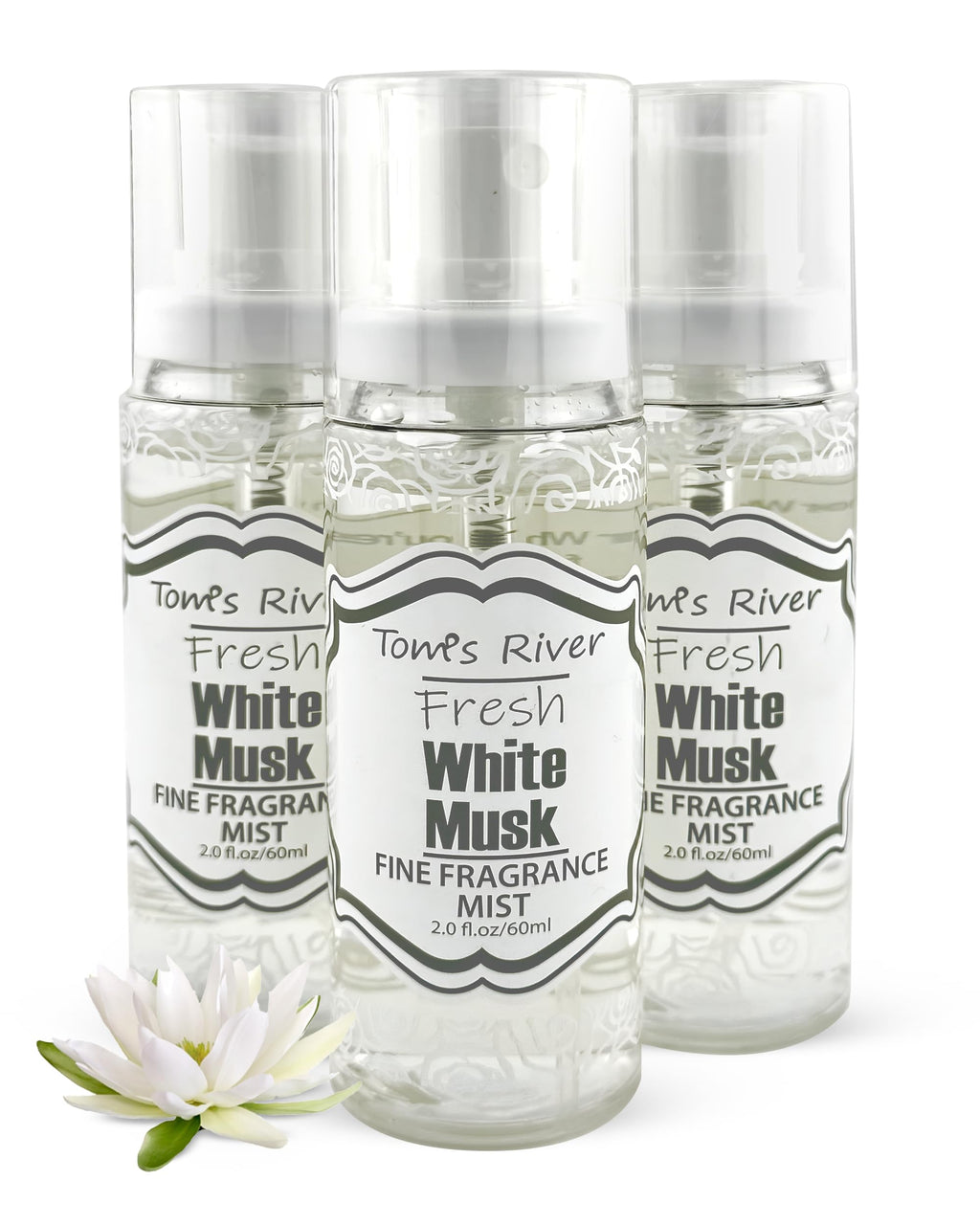White Musk Scented Body & Hair Mist Pack of 3 2 fl oz I702870